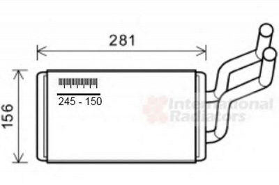 VAN WEZEL 37006569 -  Теплообменник, отопление салона